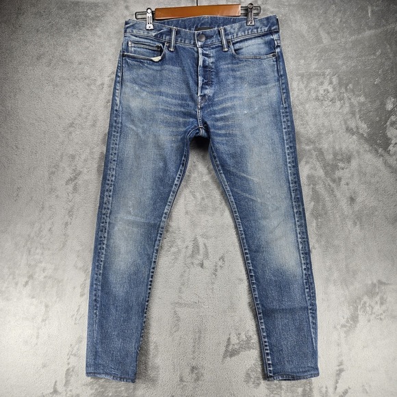John Elliott The Cast 2 Men's 31 Light Wash Made in Japan Slim Tapered Denim